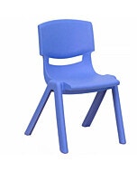 כיסא גן לילדים מפלסטיק מחוזק בצבע כחול