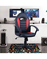 כסא גיימרים מרופד לילדים אדום שחור