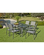 NATURAL TERRACE מערכת ריהוט גינה 7 חלקים