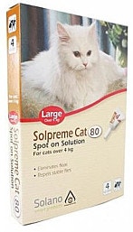 Solano Solpreme אמפולות לחתולים נגד פרעושים לגודל 4-8 ק"ג