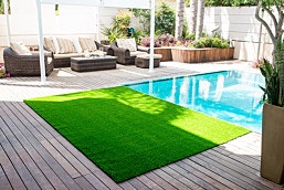 שטיח דשא סינטטי פלטינום בעובי 28 מ"מ בגודל 200x200 ס"מ
