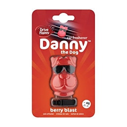 Danny The Dog - Berry Blast מפיץ ריח לרכב אדום