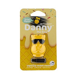 Danny The Dog -Vanilla Voom Voom  מפיץ ריח לרכב צהוב