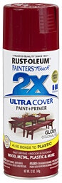 ספריי צבע Rust-Oleum 2X Ultra Cover אדום מעושן מבריק