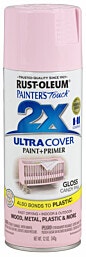 ספריי צבע Rust-Oleum 2X Ultra Cover ורוד סוכריה מבריק