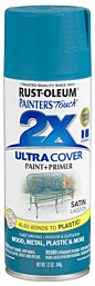 ספריי צבע Rust-Oleum 2X Ultra Cover כחול לגונה משי