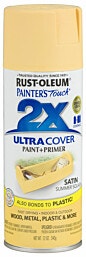 ספריי צבע Rust-Oleum 2X Ultra Cover צהוב דלעת משי