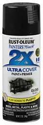 ספריי צבע Rust-Oleum 2X Ultra Cover שחור מבריק