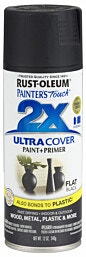 ספריי צבע Rust-Oleum 2X Ultra Cover שחור מט
