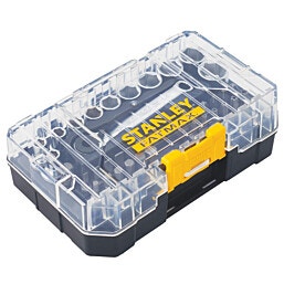 STANLEY סט בוקסות, ביטים וראצ’ט "1/4 –37 חלקים