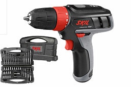 מברגה/מקדחה נטענת 12V ליתיום  סט 40 חלקים