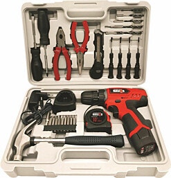 MASIMO MPT-D12BOX  12 ומזוודת כלי עבודה דגםV מברגה מקדחה נטענת