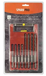 SPARK PRO 'לפטישון 8 יח SDS PLUS סט מקדחי