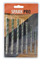 SPARK PRO 'סט מקדחים רב שמושי חיבור לאימפקט 7 יח