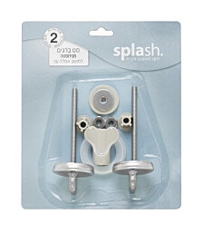 SPLASH אקרילי/MDF סט ברגים מנירוסטה למושב אסלה