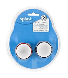SPLASH ידיות מצופות כרום לברז סוללה