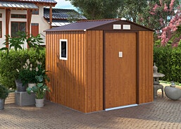 Garden Top מבית W-76 2.13 דגםx1.91 מחסן מתכת פרימיום