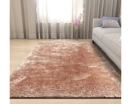 190X130 בגוון ניוד Anti slip שטיח שאגי