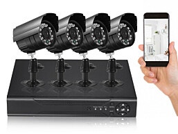 GTKIT1 מערכת אבטחה עם 4 מצלמות דגם