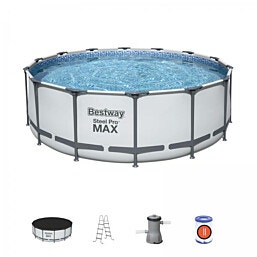 Bestway 4.57 הכל כלול דגם 56438 מביתX1.22 בריכה עגולה