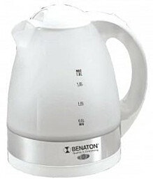 קומקום חשמלי איכותי 1.8 ליטר Benaton דגם BT-8011W גוון שקוף