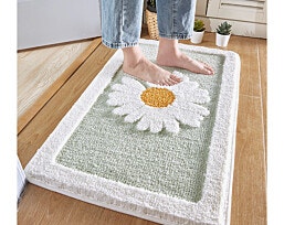 שטיח אמבטיה 50x80 Botanical גוון אפור/ירוק