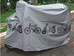 כיסוי אופניים דגם BIKE אטום למים בגוון אפור