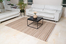שטיח חבל יוטה 160x230 ס"מ Fiji בגוון בז' בשילוב לבן