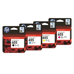 HP 655 סט ראשי דיו 4 צבעים דגם