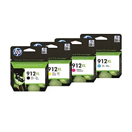 HP 912XL סט ראשי דיו 4 צבעים דגם