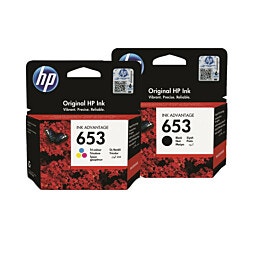 HP 653 ראש דיו שחור  צבע דגם