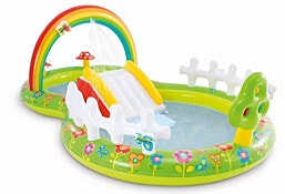 Intex בריכת משחקים כולל מגלשה גן הפרחים 57154 מבית