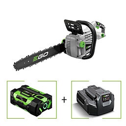 EGO CS1400E 2.5 ומטען דגםAH 56 14  סוללהV" מסור שרשרת נטען