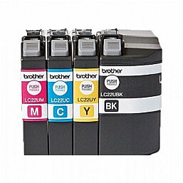 Brother LC-22U סט ראשי דיו 4 צבעים דגם