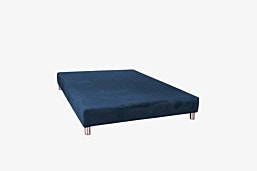 בסיס מיטה זוגי 160X190 מרופד בצבע כחול