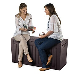 ארגז אחסון 270 ליטר דגם Comfy גוון חום