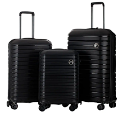 סט 3 מזוודות דגם Benaton Suitcase Vanille 10663 צבע שחור