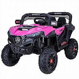 ג'יפ טרקטורון מפואר 12v דגם RSM-1036 ורוד