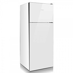 BCD-210 G W דגם Peerless מקרר מקפיא עליון גימור זכוכית