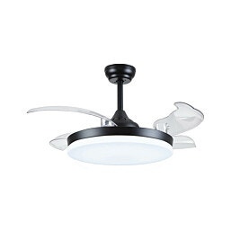 Semicom Americano 36W מאוורר תקרה 42" עם שלט צבע שחור דגם