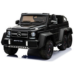 ג'יפ מרצדס G63 מפואר 6 גלגלים 12V צבע שחור