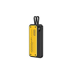 מטען נייד 22.5W 10000mAh כולל צג וכבל מובנה דגם ZK-10 צבע שחור וצהוב