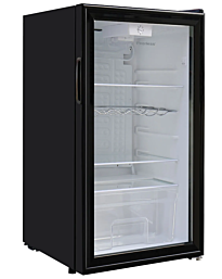 peerless BC-90 BGP מקרר וטרינה 90 ליטר זכוכית שחור דגם