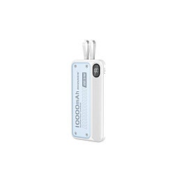 מטען נייד 10000mAh 22.5W עם צג וכבל מובנה