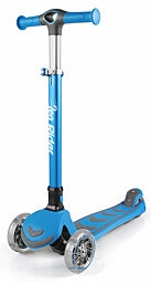 קורקינט ילדים ריידר Rider מתקפל 3 גלגלים מאירים וכידון 4 מצבי גובה - כחול