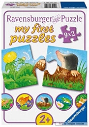 הפאזל הראשון שלי  9 פאזלים חיות הגינה לפעוטות