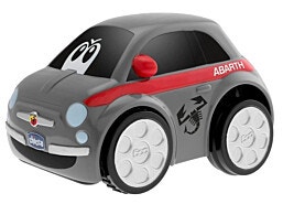 מכונית מיני פיאט ABARTH מונעת על קפיץ עם אפקטים קוליים