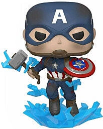 בובת פאנקו פופ מארוול: AVENGERS ENDGAME - CAPTAIN AMERICA WITH BROKEN SHIELD - קפטין אמריקה עם מגן שבור