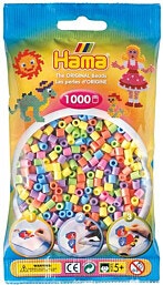 חרוזי גיהוץ 1000 יחידות - פסטל
