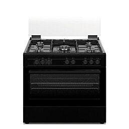 תנור משולב גז 90 פרימיום פירלס PR 9060 BLK ST שחור